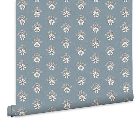 Laura Ashley  Vliestapete Vliestapete Semington Blumig geometrisch
