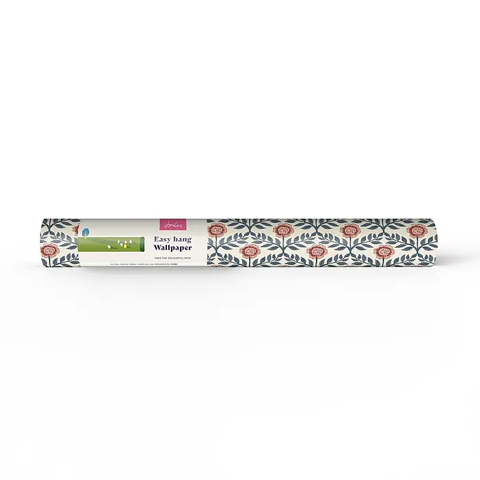 Joules Vliestapete Vliestapete Blumen - Weiß/Blau, Floral, 10 x 0,52 m