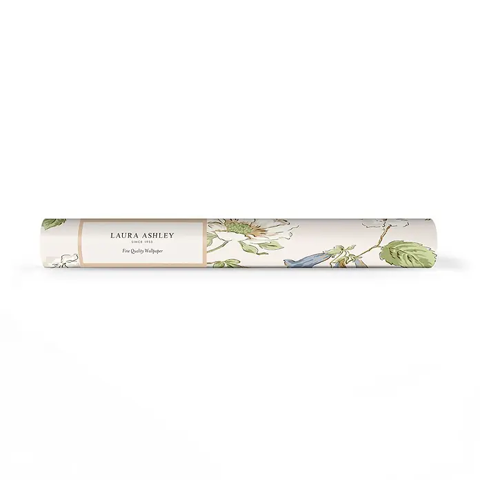 Laura Ashley Vliestapete Vliestapete Pennywell hain - Blau, Floral, 10 x 0,52 m