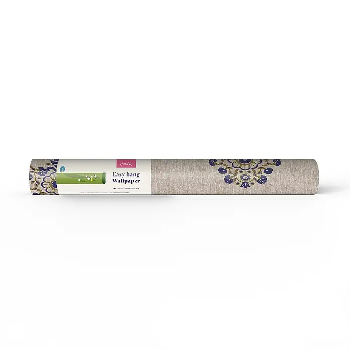 Joules Vliestapete Vliestapete Hainmotiv - Beige/Blau, Floral, 10 x 0,52 m