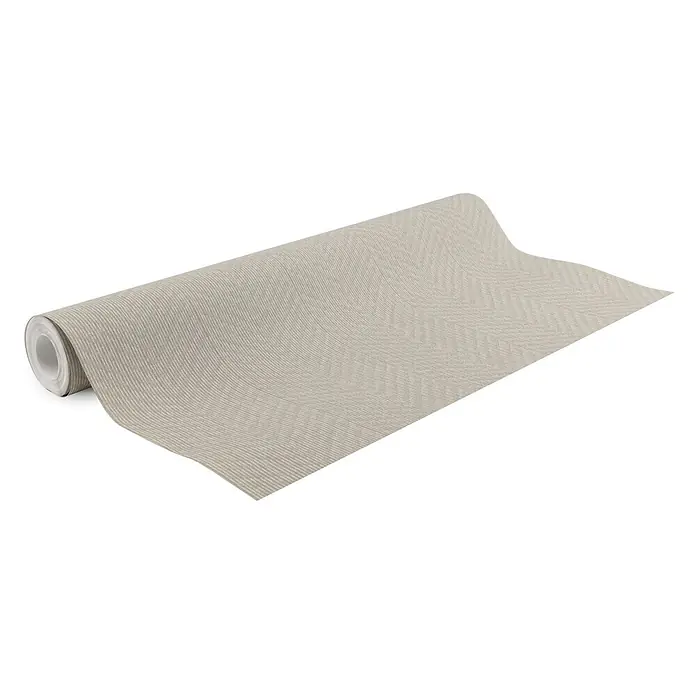 Boutique Vliestapete Vliestapete - Fischgrätenmuster - Beige, Uni, 10 x 0,53 m