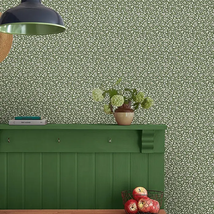 Joules Vliestapete Vliestapete Ditsy blumig - Grün, Floral, 10 x 0,52 m