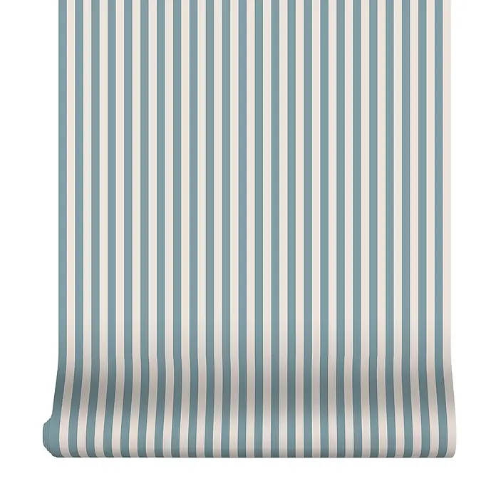 Superfresco Easy Vliestapete Vliestapete - Kleine streifen - Blau, Grafisch, 10 x 0,53 m
