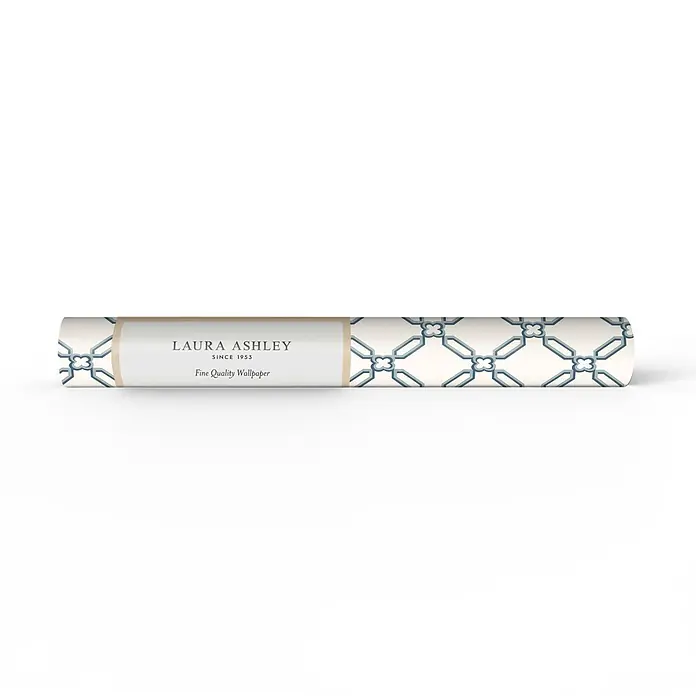 Laura Ashley Vliestapete Vliestapete Spalierdesign - Blau, Grafisch, 10 x 0,52 m