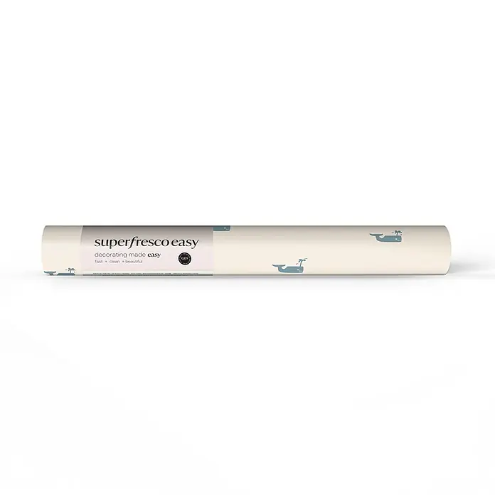 Superfresco Easy Vliestapete Vliestapete - kleiner wal - Crème, Tieroptik, 10 x 0,53 m