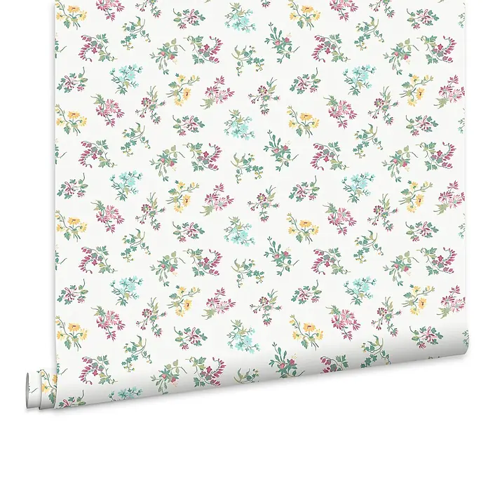 Laura Ashley Vliestapete Vliestapete Keeleigh - Mehrfarbig, Floral, 10 x 0,52 m