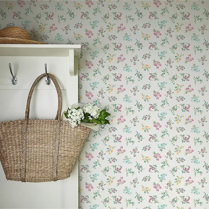 Laura Ashley Vliestapete Vliestapete Keeleigh - Mehrfarbig, Floral, 10 x 0,52 m