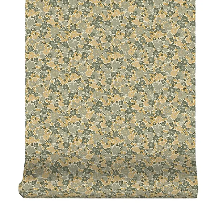 Superfresco Easy Vliestapete Vliestapete - Kleine blumen - Ocker, Floral, 10 x 0,53 m