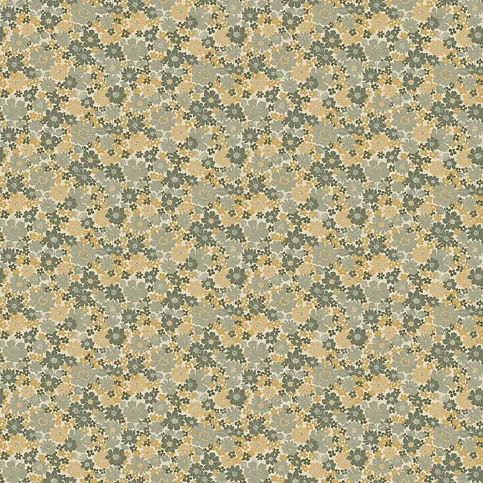 Superfresco Easy Vliestapete Vliestapete - Kleine blumen - Ocker, Floral, 10 x 0,53 m