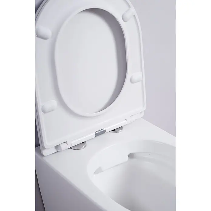 Glasdeals Wand-WC WHR-6071 spülrandlos matt-weiß - Spülrandlos, Ohne Spezialglasur, Weiß