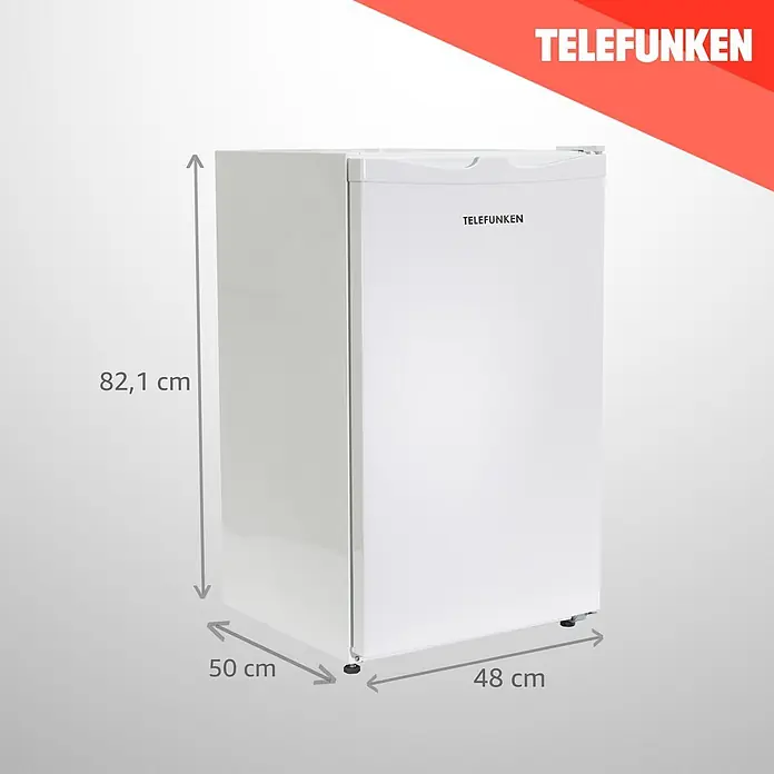 Telefunken Kühl-Gefrierkombination CF-33-101-W2 - Nutzinhalt Gesamt: 89 l, 50 cm x 480 mm x 821 mm, Weiß