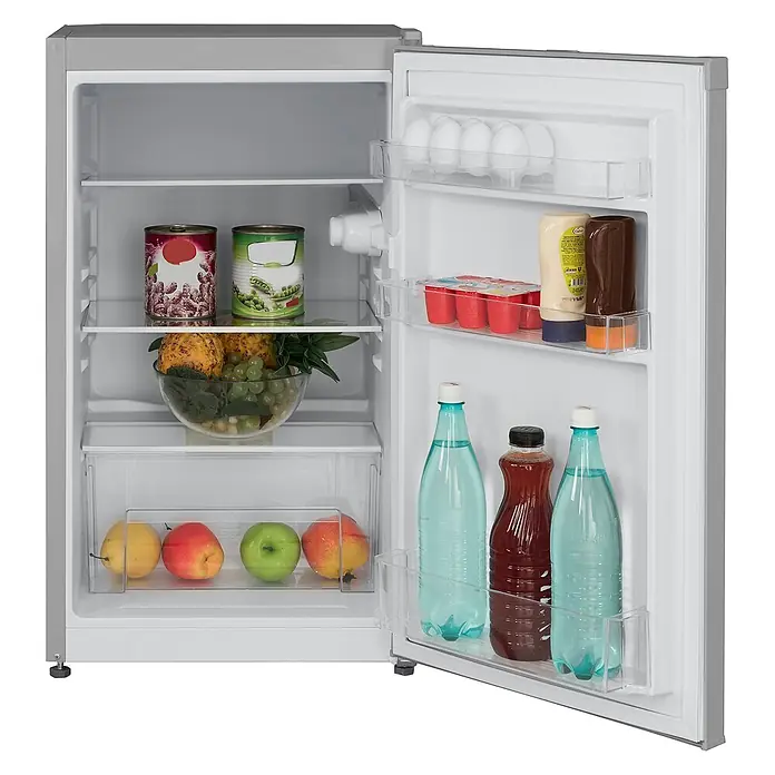 Telefunken Vollraumkühlschrank CF-31-121-S - Nutzinhalt Gesamt: 90 l, 50 cm x 480 mm x 830 mm, Silber