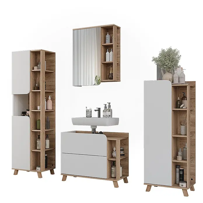 Vicco Badmöbel-Set - Weiß
