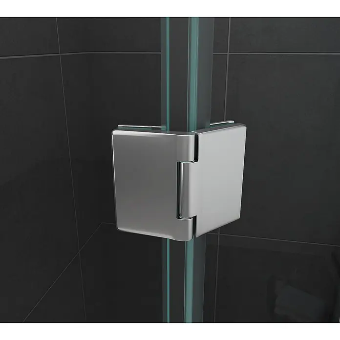 Glasdeals Eckdusche VERTEX 100 x 100 x 195 cm - 100 x 100 x 195 cm, Beschichtet, Chrom, Stärke: 8 mm