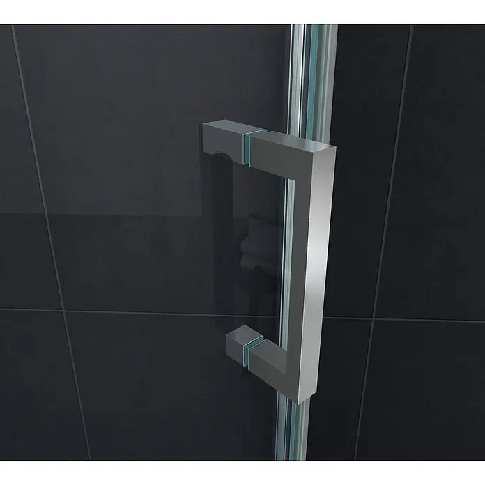 Glasdeals Eckdusche VERTEX 100 x 100 x 195 cm - 100 x 100 x 195 cm, Beschichtet, Chrom, Stärke: 8 mm