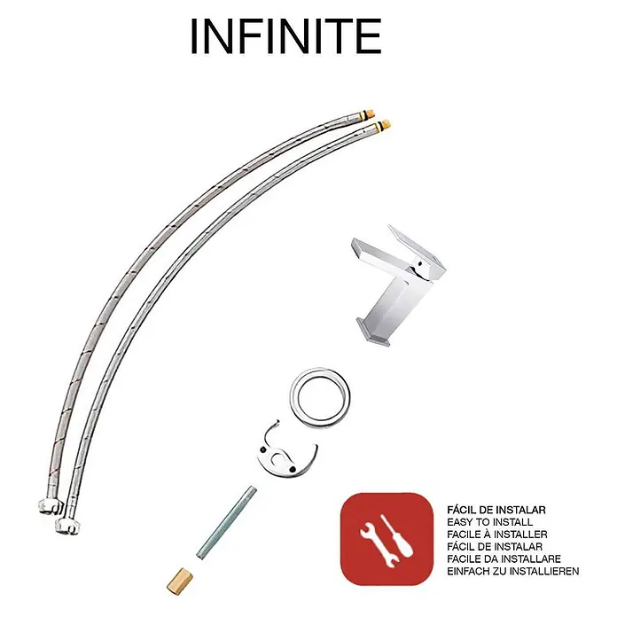 Poalgi Waschtischarmatur Infinite - Chrom, Glänzend