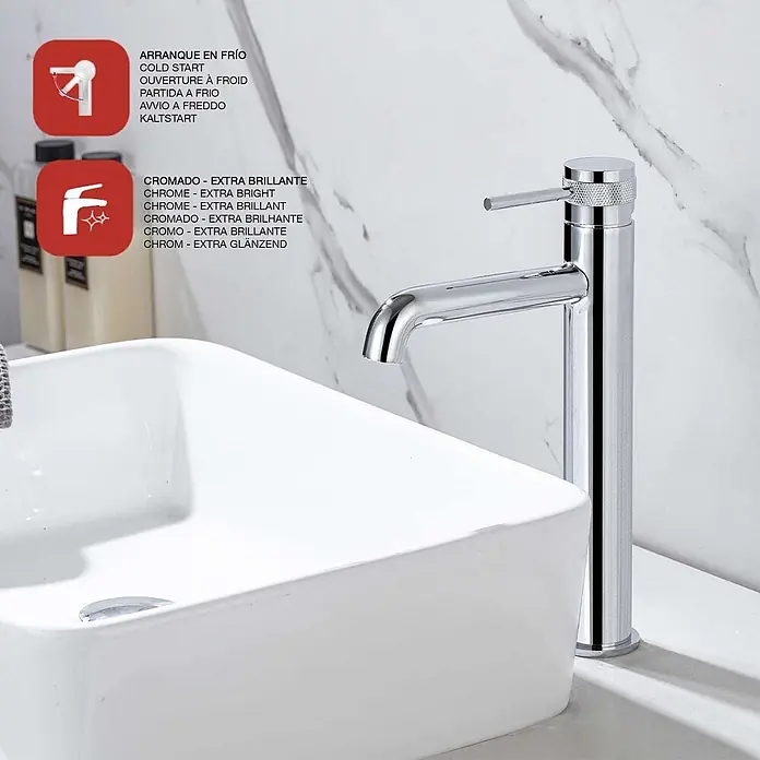 Poalgi Waschtischarmatur Diamond - Chrom, Glänzend