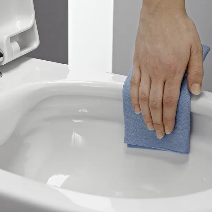 Bad Land Wand-WC ROLO Wand-WC Schwarz, randlos, Slim Soft-Close WC-Sitz - WC Abgang: Waagerecht, Schwarz