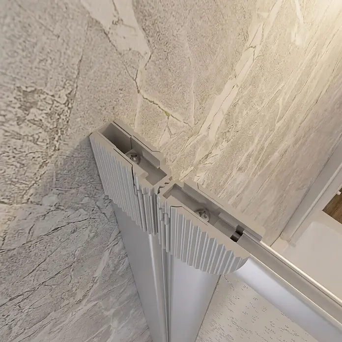 Interpromo Badewannenaufsatz 7-teilig 159 x 140 cm fatltbar Alunatur - B x H: 159 x 140 cm, 7 Stk., Alu-Natur
