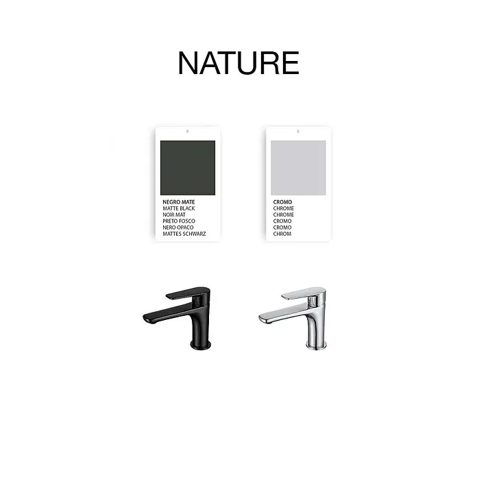 Poalgi Waschtischarmatur Nature - Mattschwarz, Matt