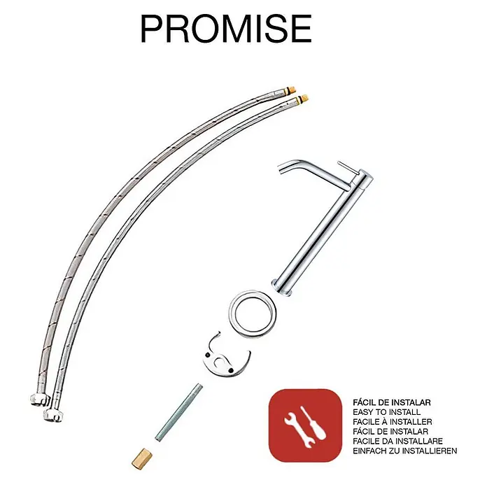 Poalgi Waschtischarmatur Promise - Chrom, Glänzend
