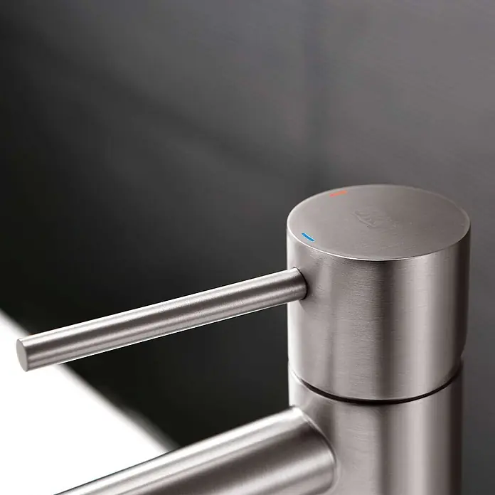 Poalgi Waschtischarmatur Promise - Gebürstetes Nickel, Seidenmatt