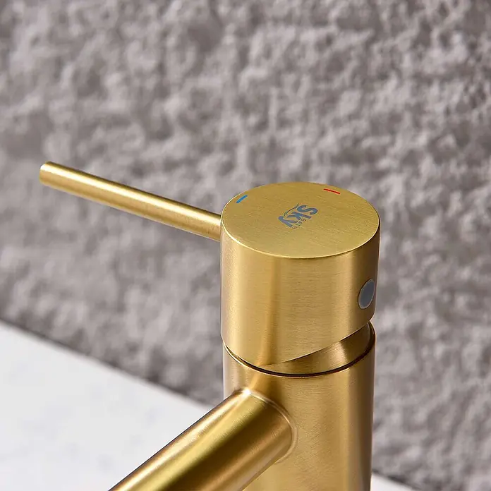 Poalgi Waschtischarmatur Promise - Gebürstetes Gold, Seidenmatt