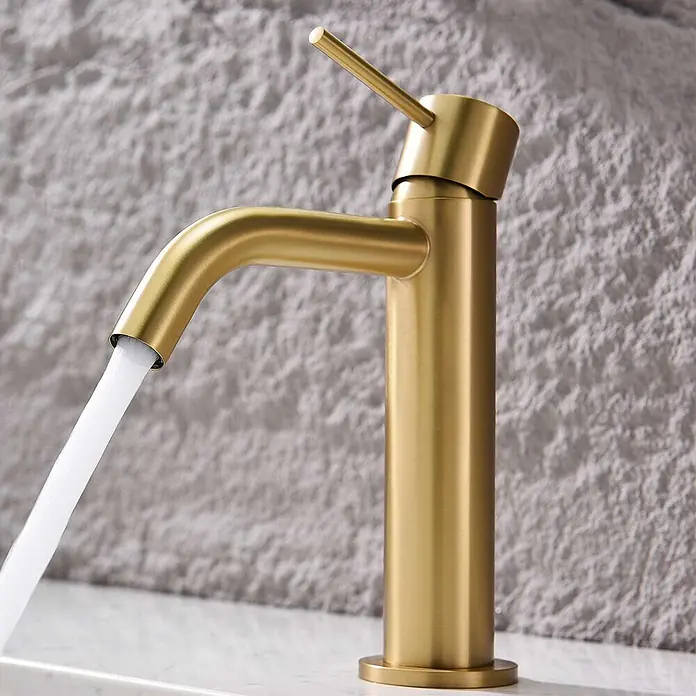 Poalgi Waschtischarmatur Promise - Gebürstetes Gold, Seidenmatt