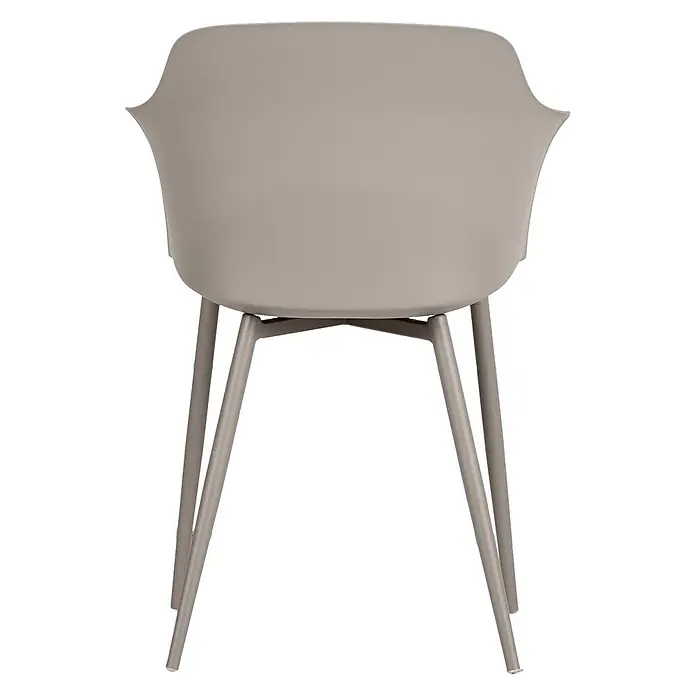Ebuy24 Gartenstuhl Camilla 2er-Set - 2 Stk., Metall, Kunststoff, Grau, B x T x H: 59 x 52 x 82 cm