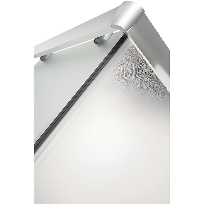 Bad Land Eckdusche PARLA Duschkabine Viertelkreis 80 x 80 x 180 cm Silber, 4 mm, Klarglas - Beschichtet, Silber, Stärke: 4 mm