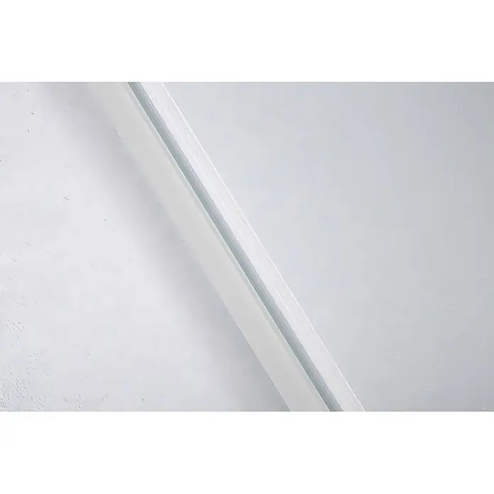 Bad Land Eckdusche PARLA Duschkabine Viertelkreis 80 x 80 x 180 cm Silber, 4 mm, Klarglas - Beschichtet, Silber, Stärke: 4 mm