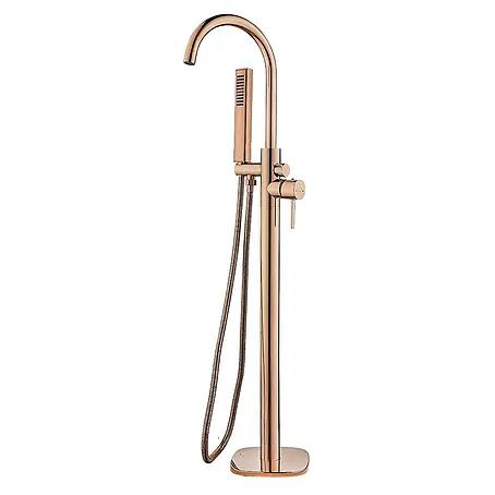 Bad Land  Badewannenstandarmatur POLA freistehende Badewannenarmatur Rosegold