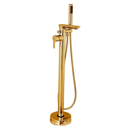 Bad Land  Badewannenstandarmatur GLAMOUR freistehende Badewannenarmatur Gold