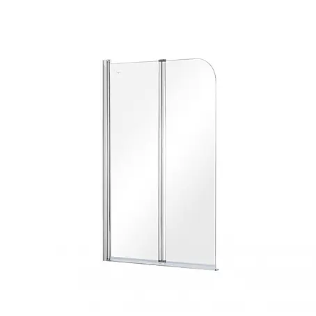 Bad Land  Badewannenaufsatz Badewannenaufsatz 2-teilig PRIME 2 90x140 cm ESG 5 mm Klarglas Silber