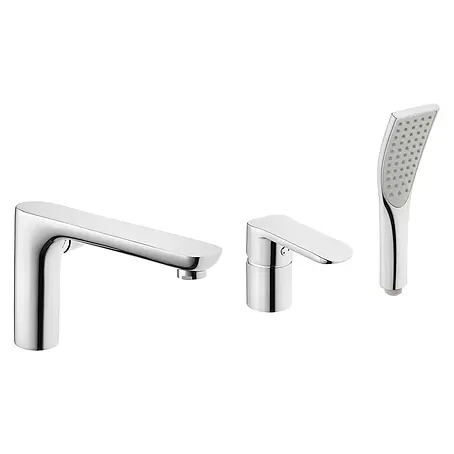 Bad Land  Badewannenrandarmatur SIROS Badewannenrandarmatur Silber