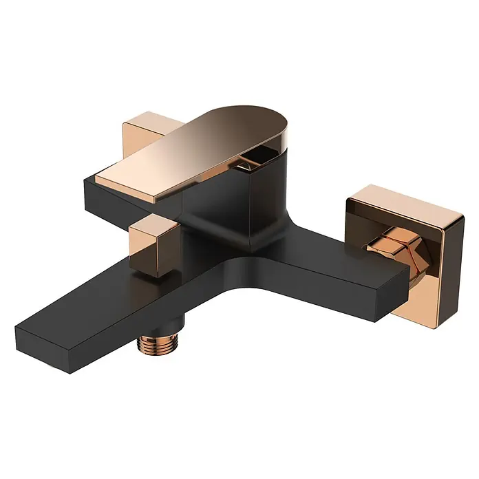 Bad Land Badewannenarmatur MIDNIGHT Badewannenarmatur Schwarz-Gold - Schwarz-Gold, Matt