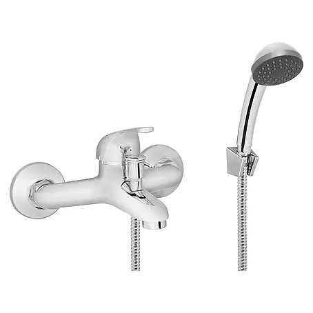 Bad Land  Badewannenarmatur MITRIS Badewannenarmatur Set Silber