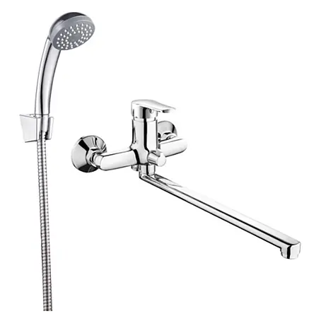 Bad Land  Badewannenarmatur VERSO Badewannenarmatur Set Silber