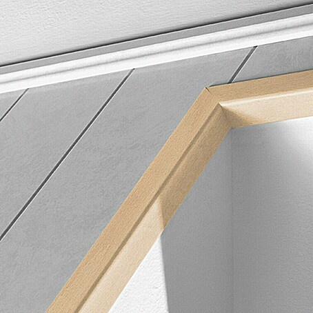 LOGOCLIC Winkelleiste Buche Natur (260 cm x 28 mm x 28 mm, MDF)