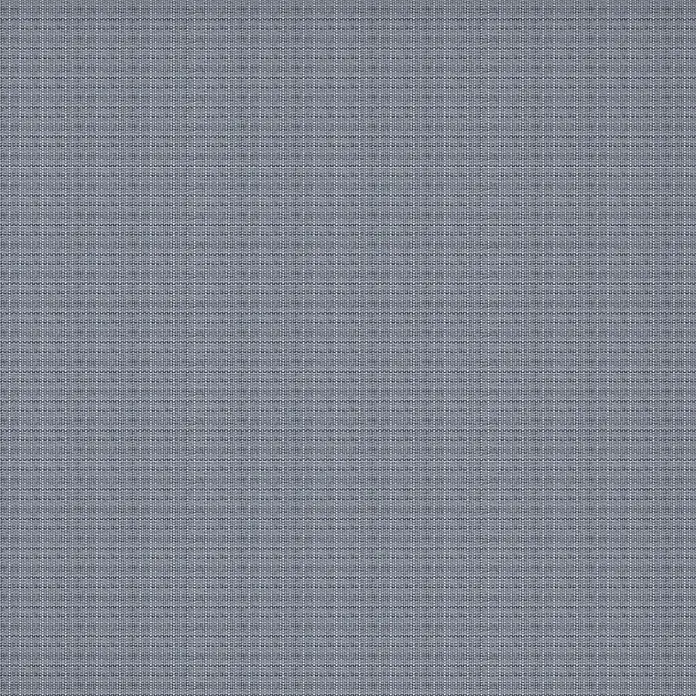 Rollo Nicole - B x H: 90 x 190 cm, Grau Struktur, Formen & Muster - Nahaufnahme eines blaugrauen, fein gewebten Textils mit strukturierter Gittermusterung.