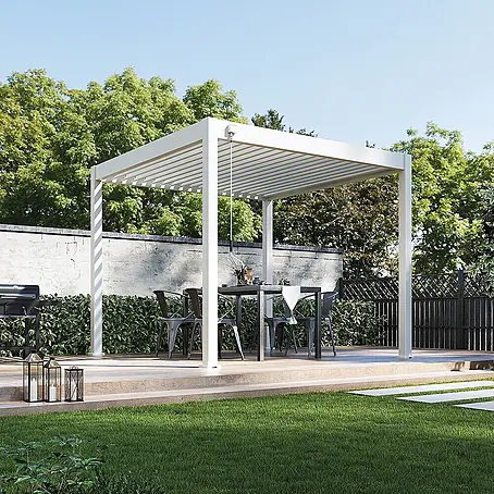 Weide  Pergola Classic 3 x 3 M Weiß