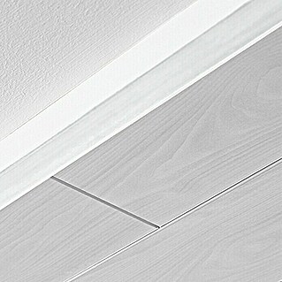 LOGOCLIC Rubna lajsna Uni bijela (260 cm x 35 mm x 35 mm, MDF)