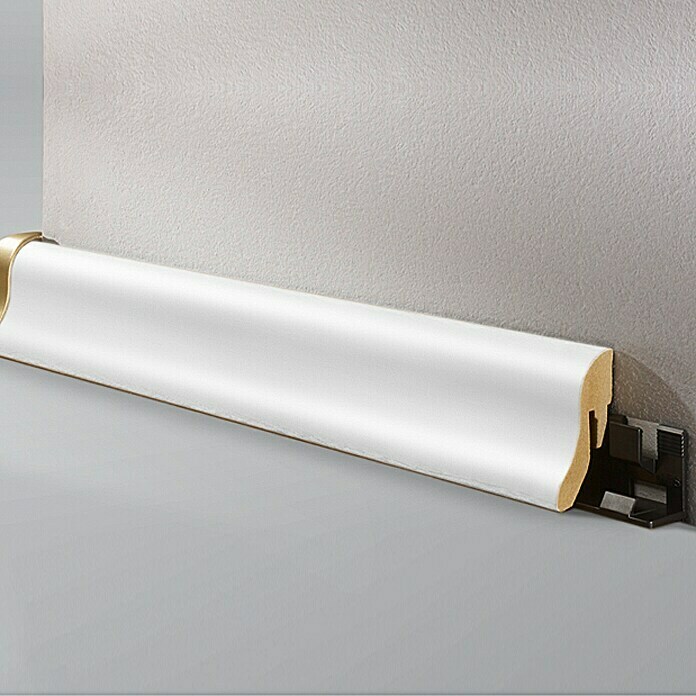 LOGOCLIC Podna lajsna Uni bijela (2,6 m x 22 mm x 40 mm)