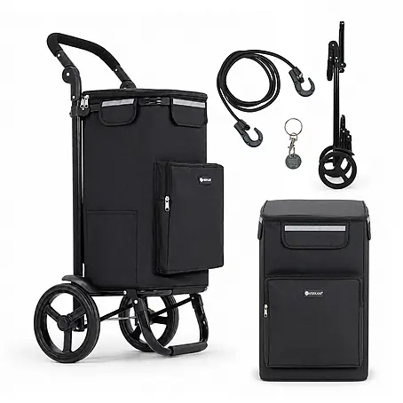 Haferkamp  Einkaufstrolley HAFERKAMP Klappbarer Einkaufstrolley TRAGINO 3-in1 Einkaufswagen