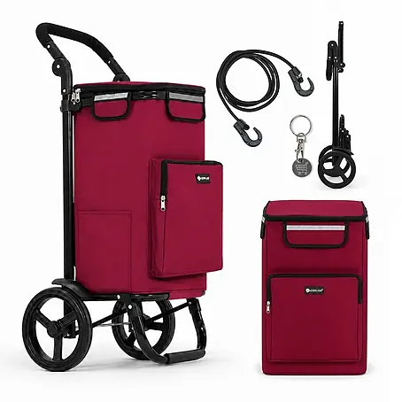 Haferkamp  Einkaufstrolley HAFERKAMP Klappbarer Einkaufstrolley TRAGINO 3-in1 Einkaufswagen