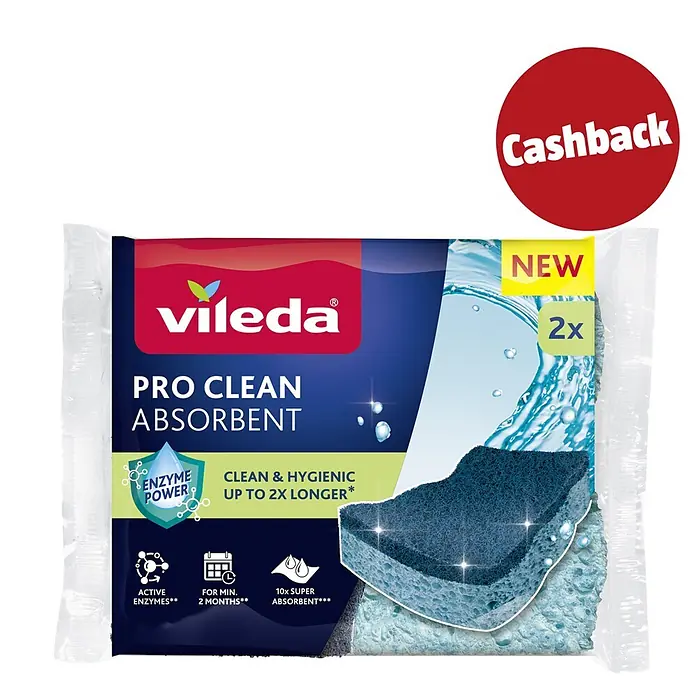 Vileda Pro Clean Topfreiniger Absorbent - 2 Stk. - Kampagnenbild