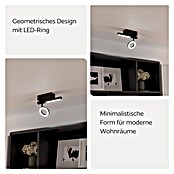Eglo Cardillio 2 LED-Deckenstrahler CARDILLIO 2 (5,4 W, L x B x H: 22,5 x 6,5 x 16,5 cm, Schwarz, Warmweiß, 2 Stk.) | BAUHAUS