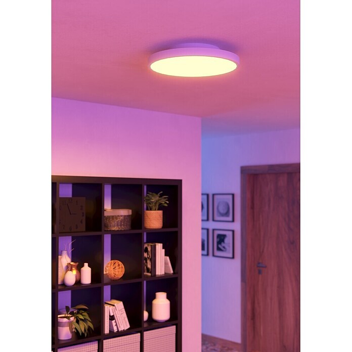 Eglo LED-Panel Turcona-Z (22,4 W, L x B x H: 45 x 45 x 7,5 cm, Weiß, RGB) | BAUHAUS