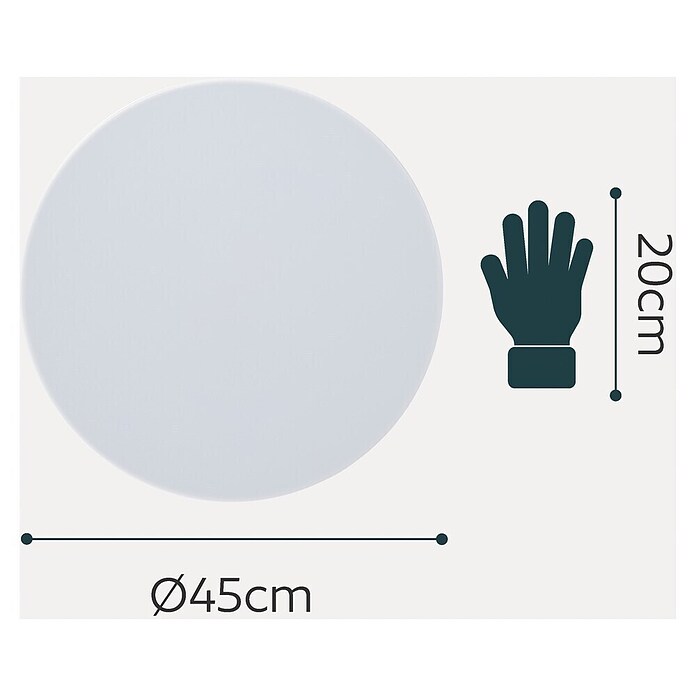 Eglo LED-Panel Turcona-Z (22,4 W, L x B x H: 45 x 45 x 7,5 cm, Weiß, RGB) | BAUHAUS