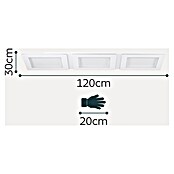 Eglo LED stropna svetilka Padrogiano  (Do x Š x V: 120 x 30 x 5 cm, Hladno bela, Jeklo, Bela, Možnost zatemnitve) | 3015 - Pendelleuchte Wohnraum | CACA - Pendelleuchte Wohnraum | CAC - Indoorleuchten | CA - Beleuchtung | C - Elektro | BAUHAUS
